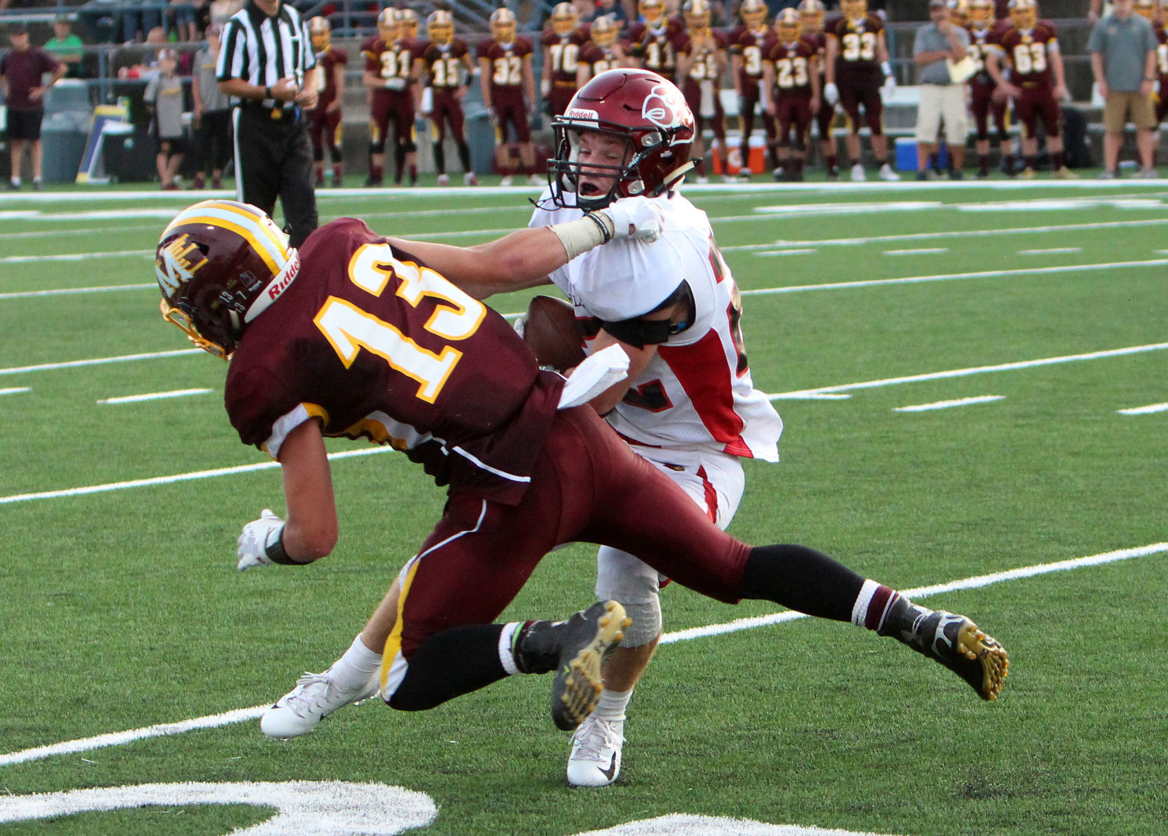 Chi-Hi football at Menomonie 8-31-18